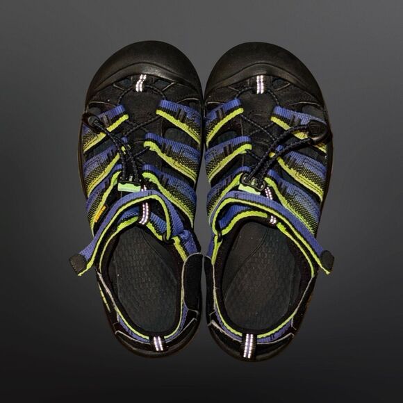 Keen Big Kids Newport H2 Vivid Navy & Black Sandals Size 4 - Picture 2 of 7